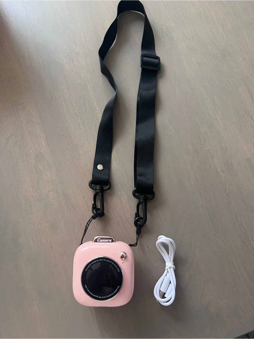 Mini Camera-Shaped Necklace Fan